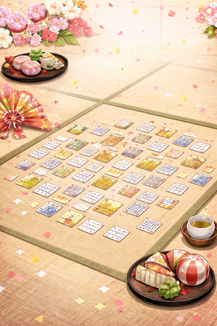 季節の行事「かるた取り」