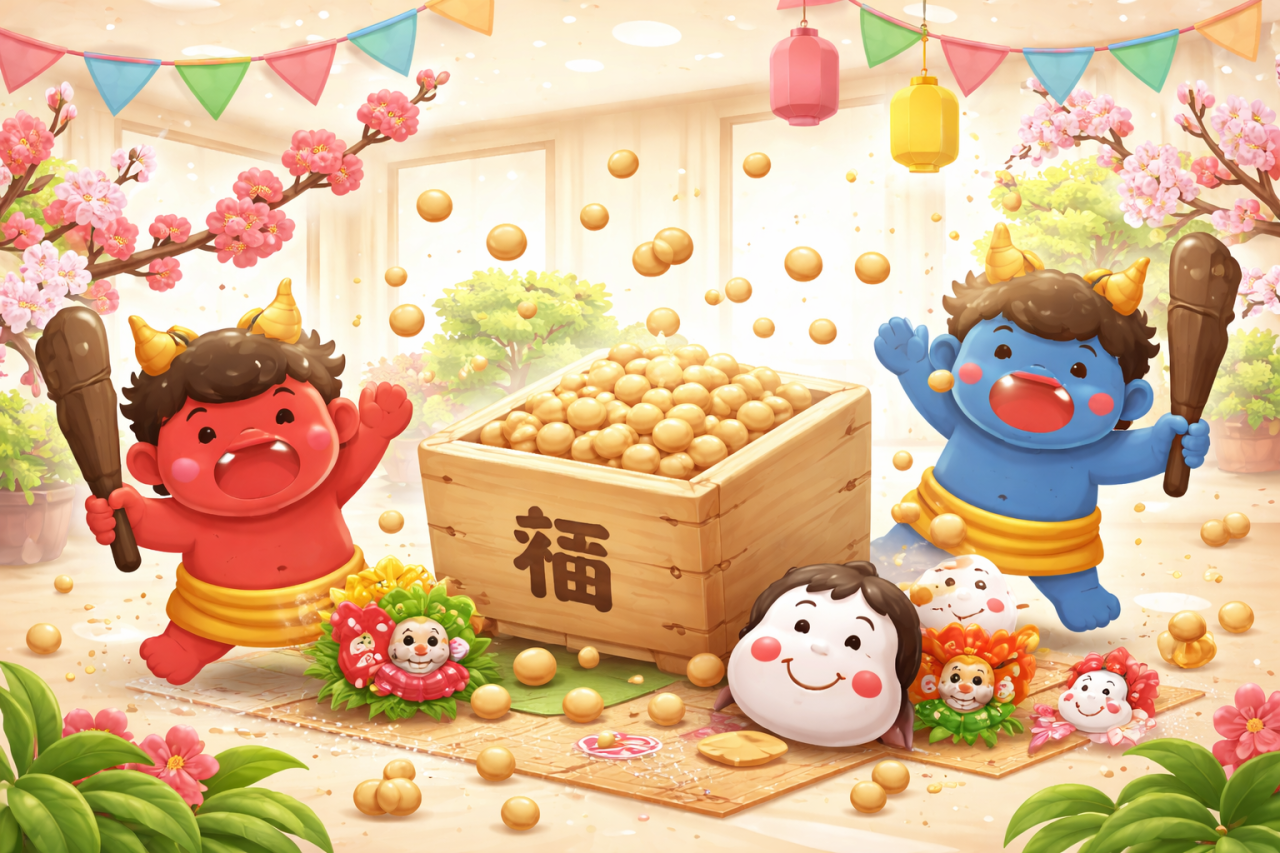 季節の行事「節分」鬼は外～