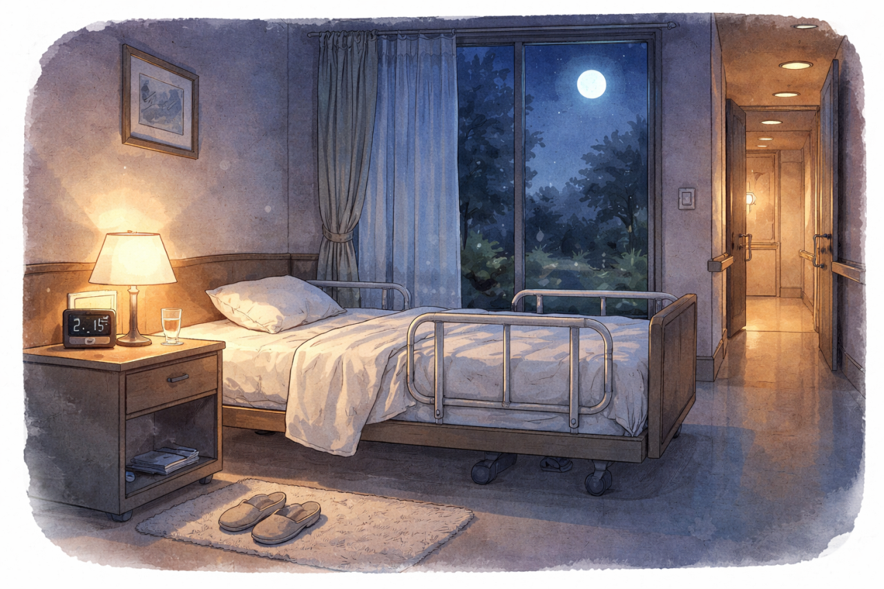 認知症の方の夜はお互いが大変です